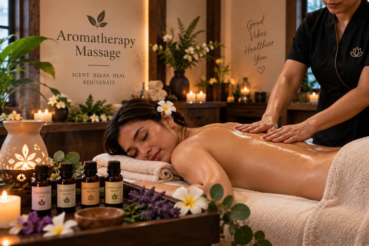 Aromatherapy massage with scented oils in Mahipalpur